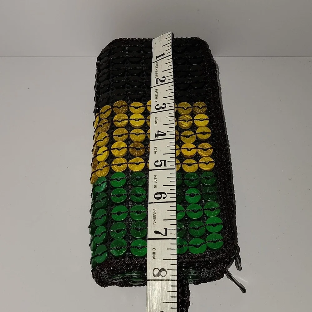 Jamaica Wallet  - Green, Yellow, Brown